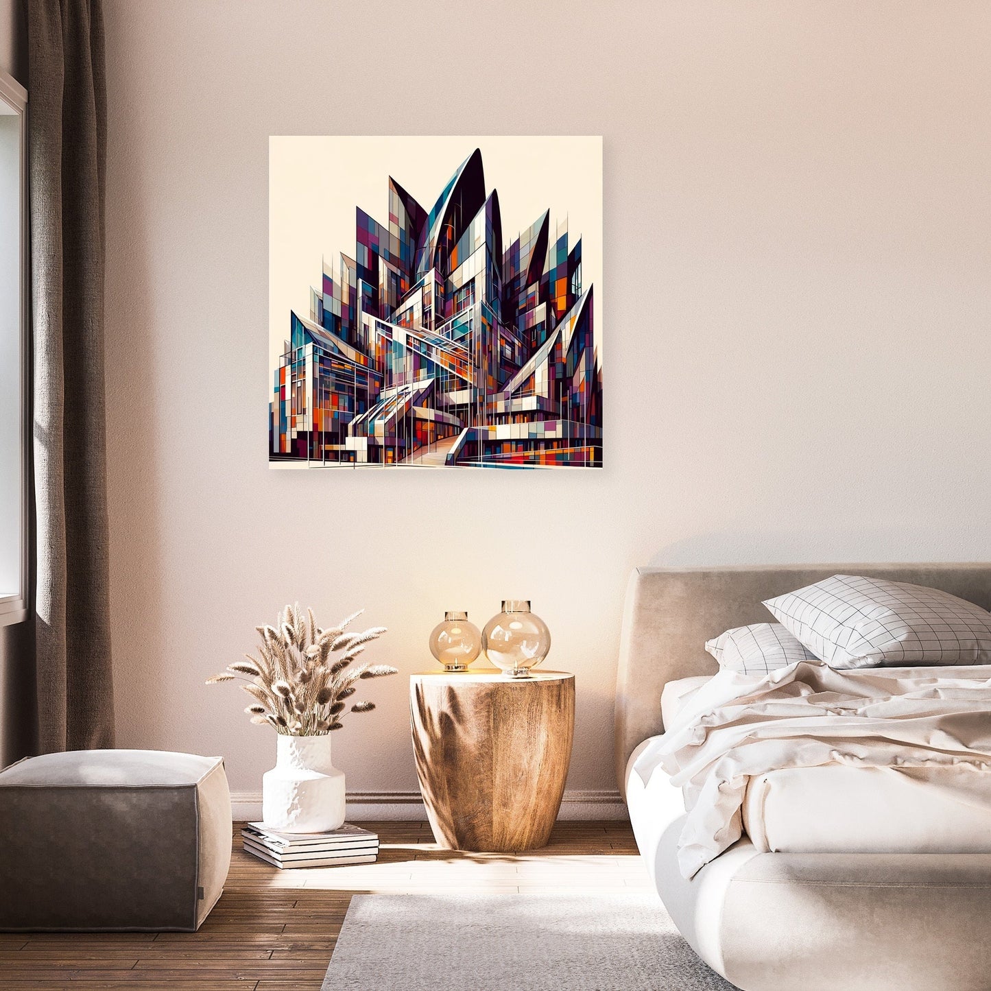 Edinburgh Scottish Parliament Abstract Vision Canvas