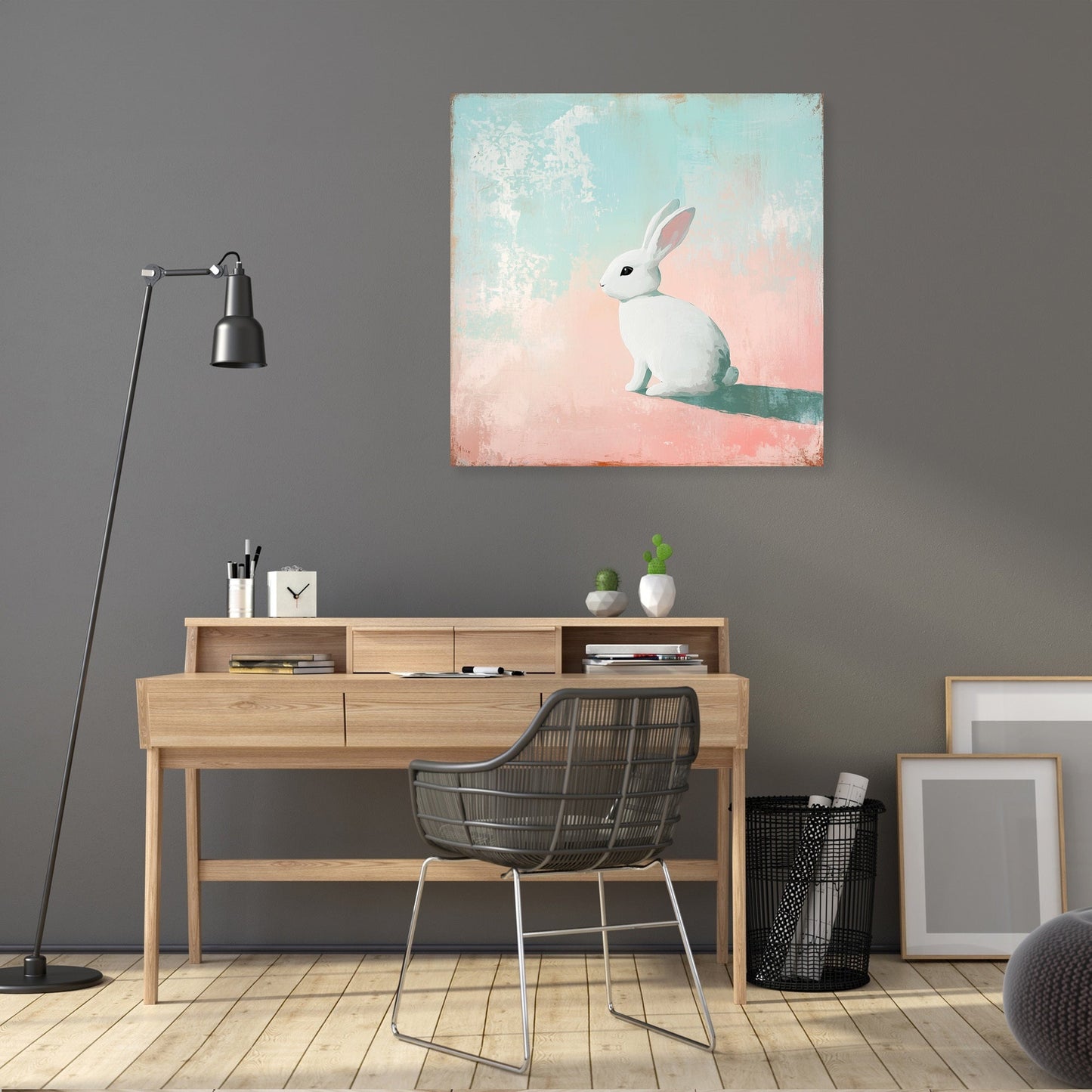 White Rabbit Serenity Canvas