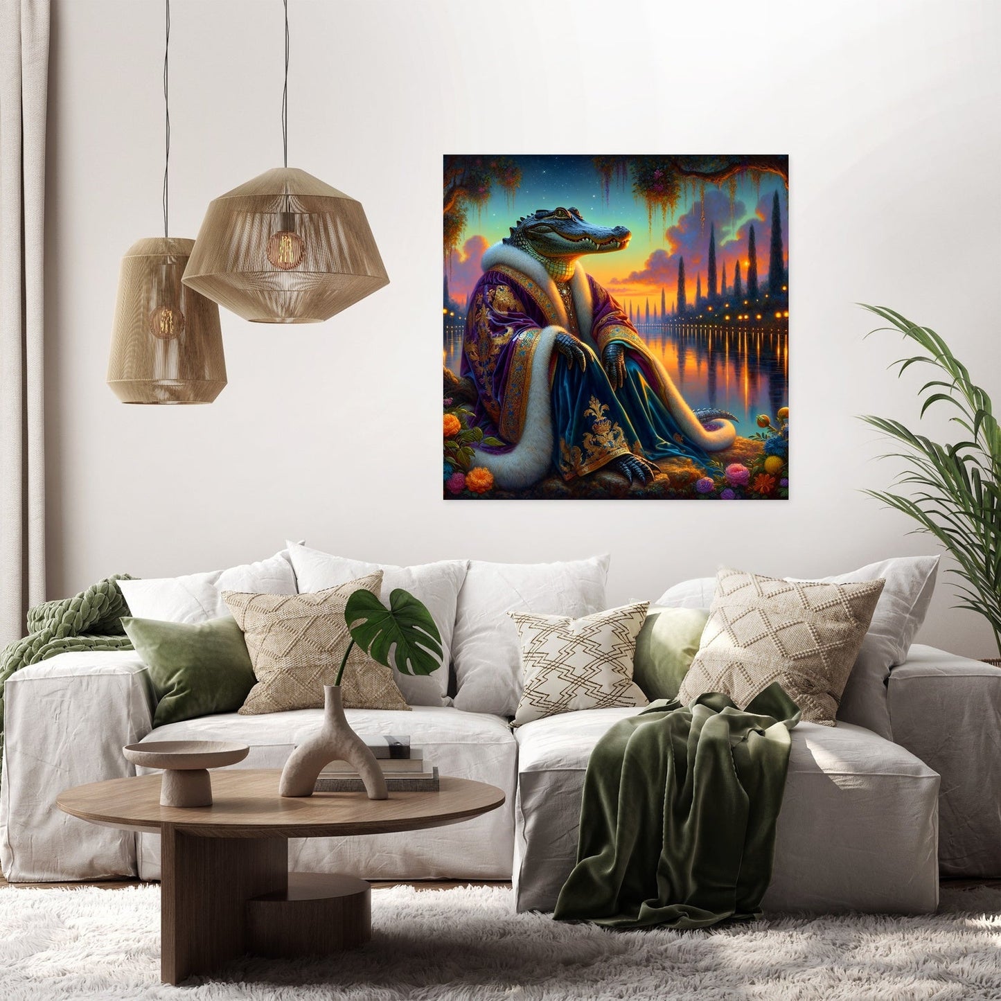 Regal Alligator Dusk Canvas