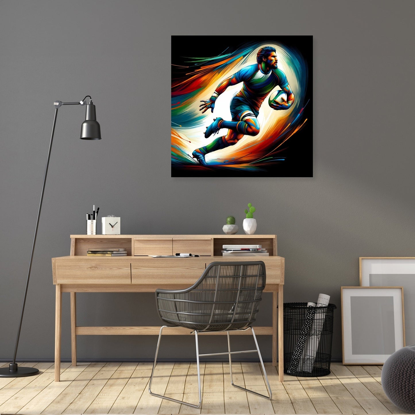 Rugby Action Canvas