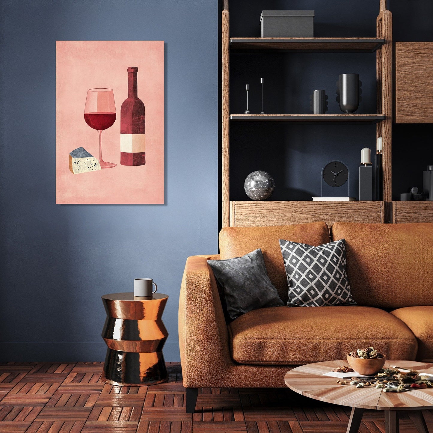 Wine and Cheese Canvas