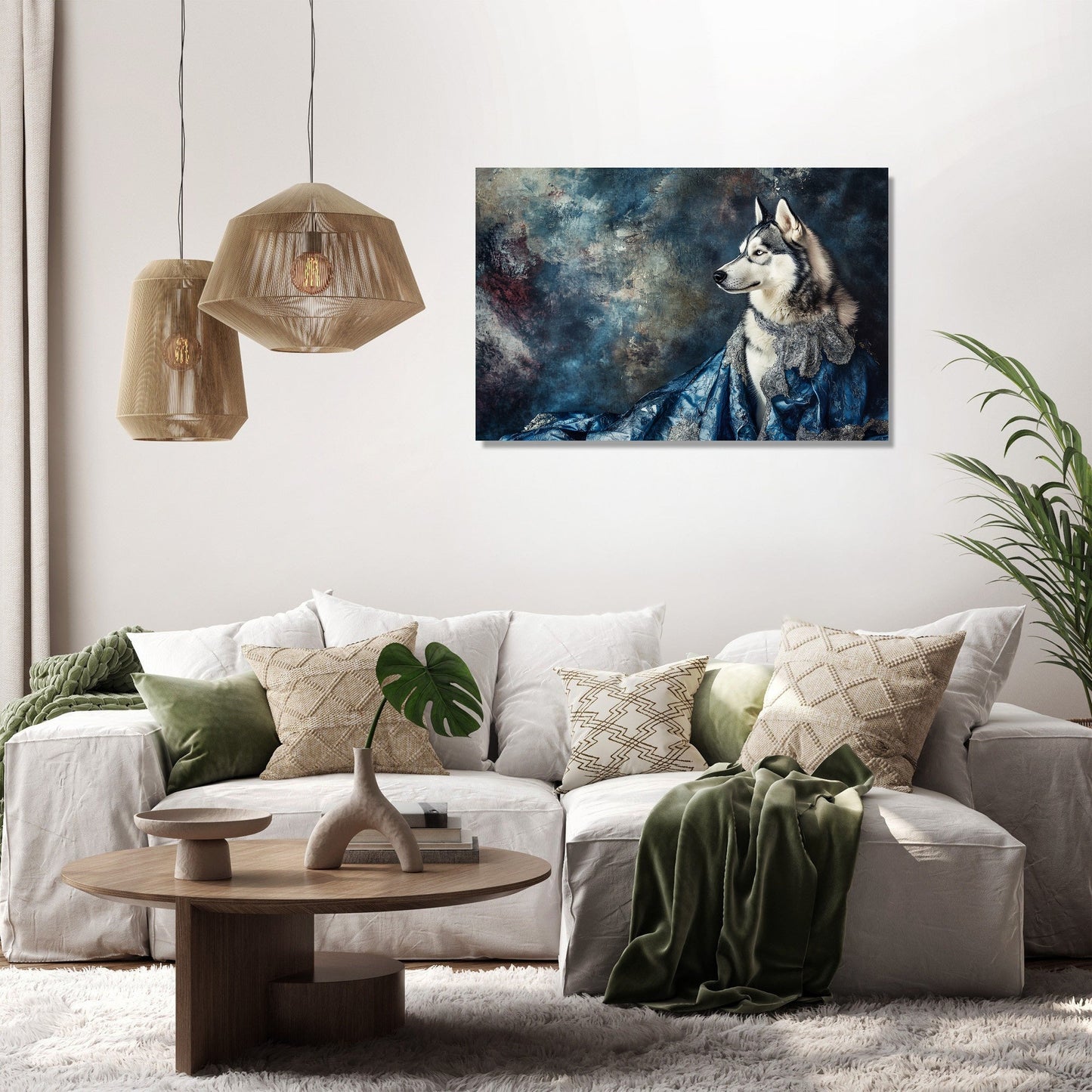 Husky Elegance Canvas