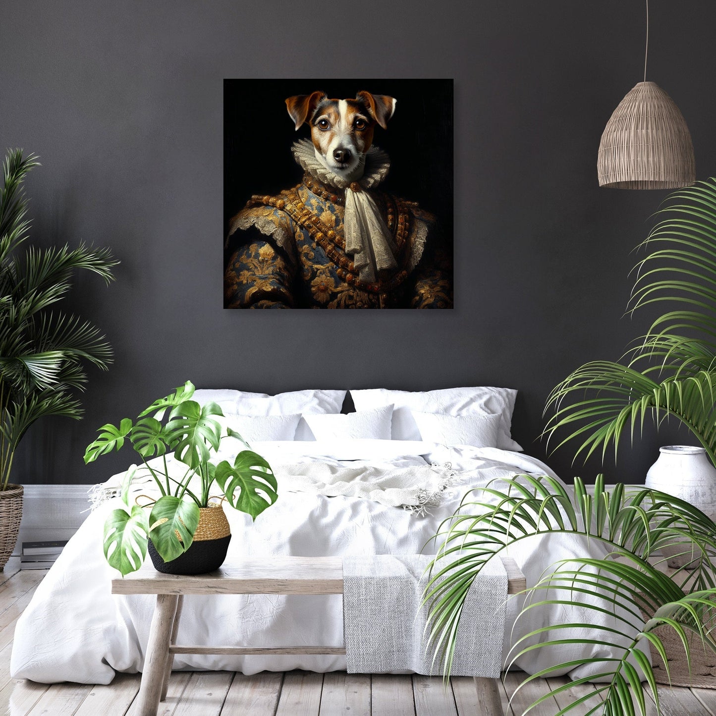 Regal Terrier Royalty Canvas