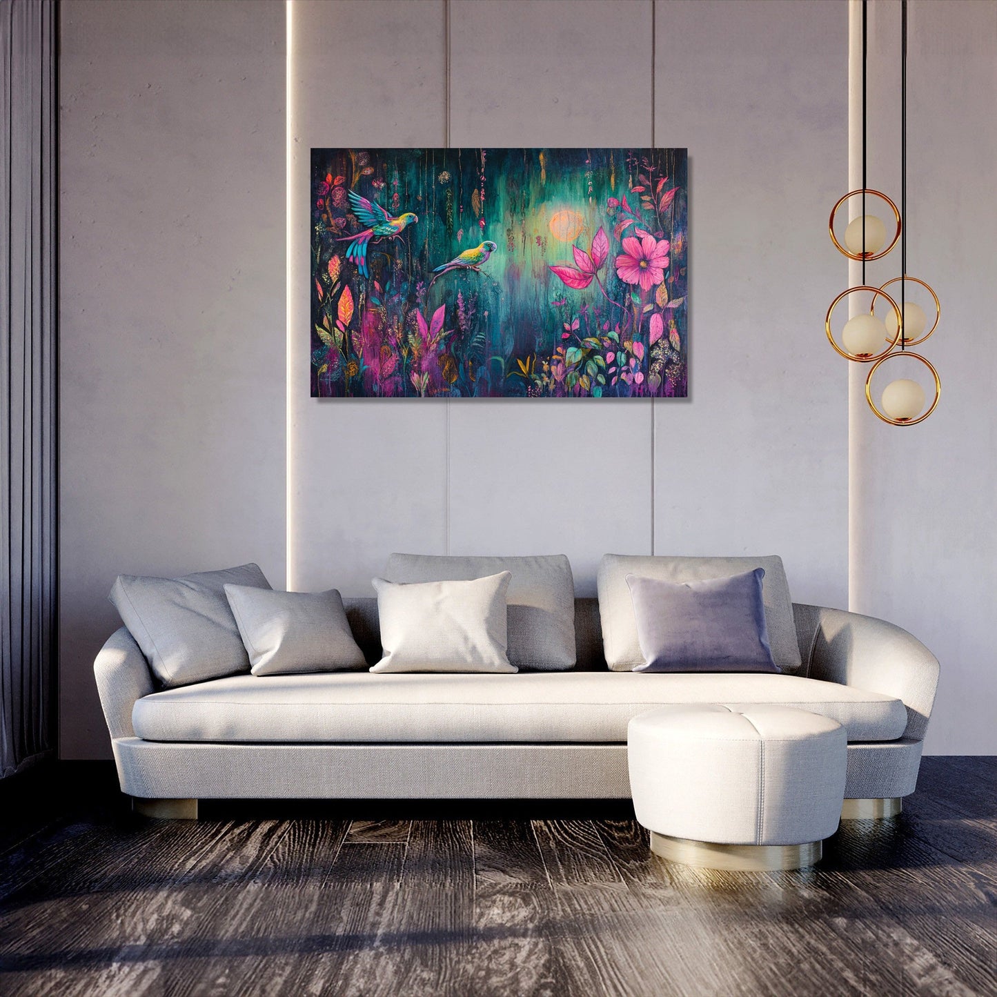 Neon Jungle Canvas