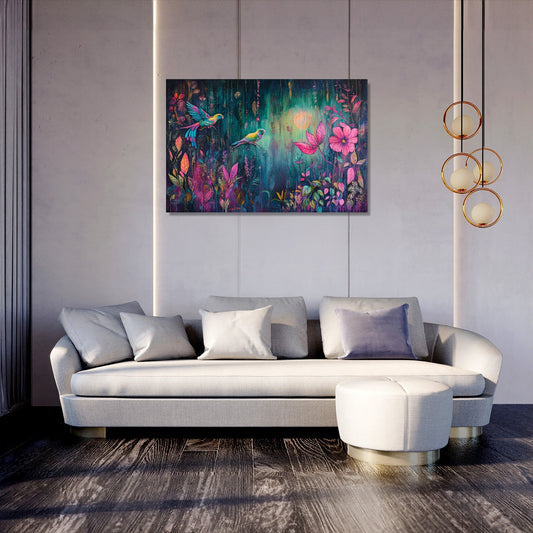Neon Jungle Canvas