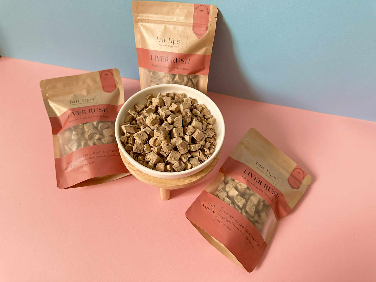 Liver Rush - 100% Freeze-Dried Chicken Liver Treats | High-Value | Tail Tips UK | 50g pack