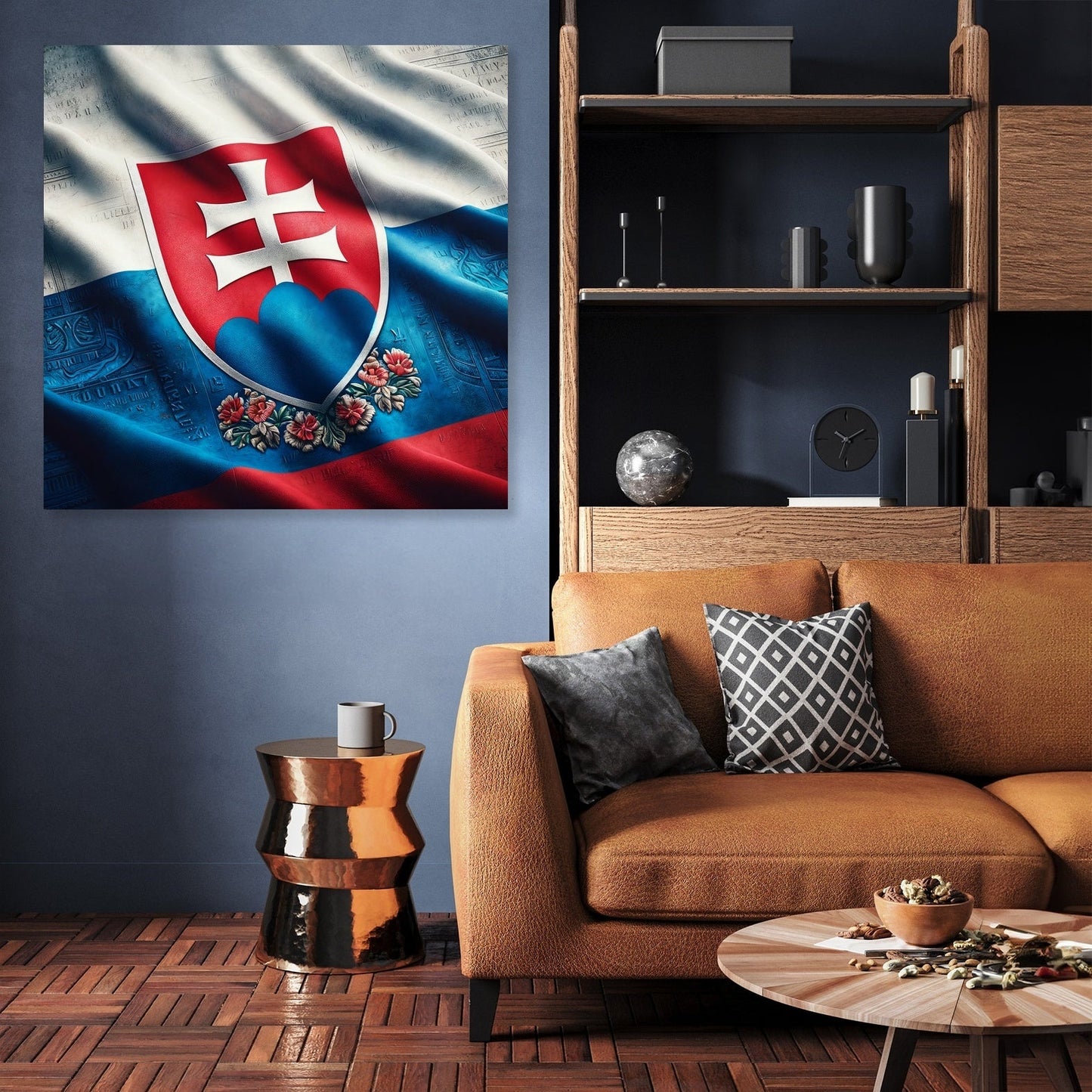 Slovakia Emblem Canvas