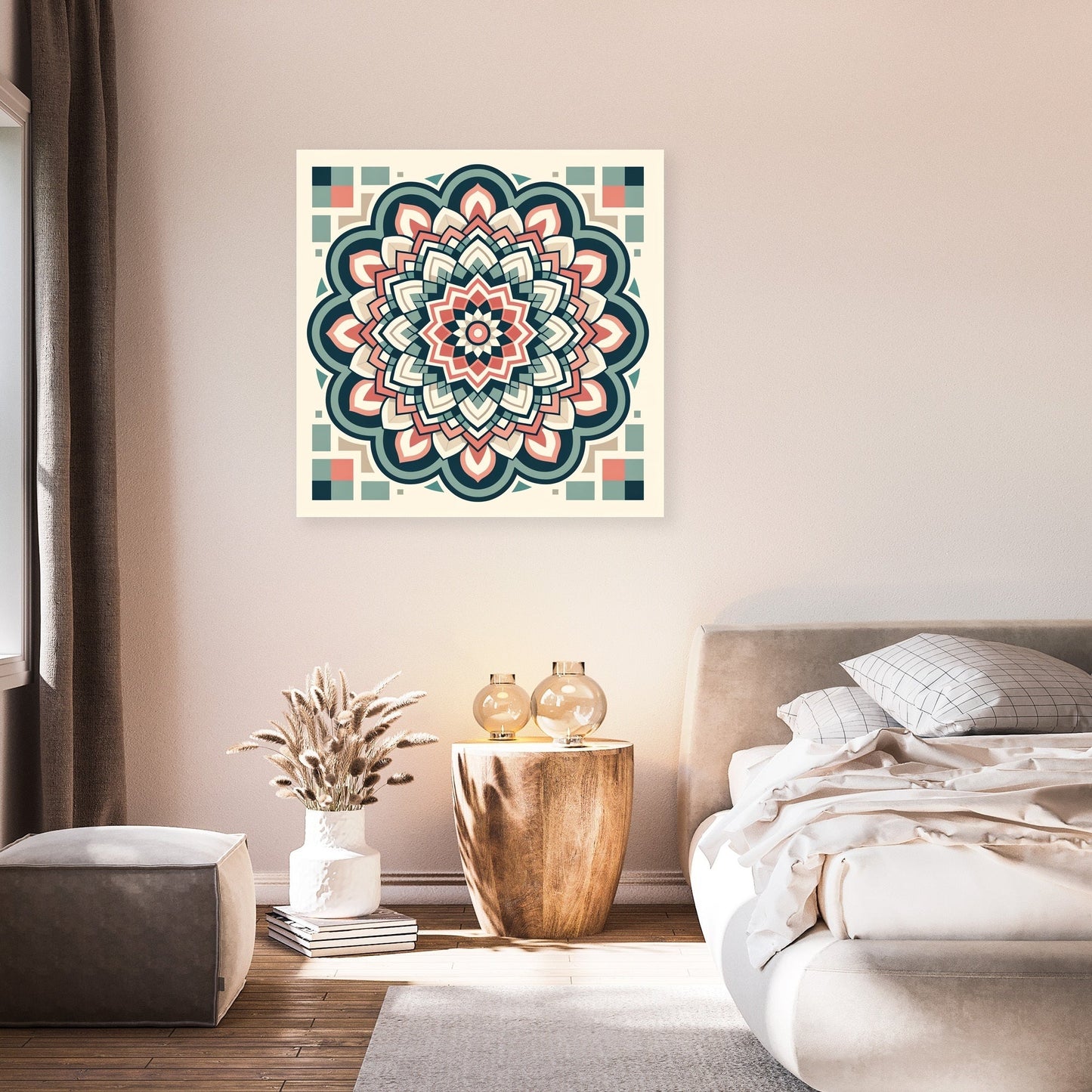 Floral Geometry Canvas