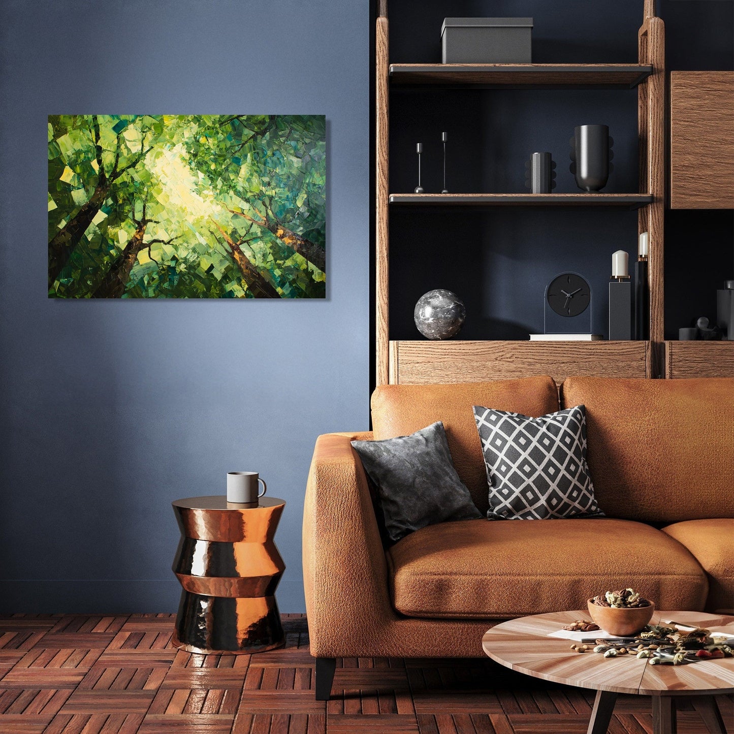 Polygonal Canopy Chaos Canvas