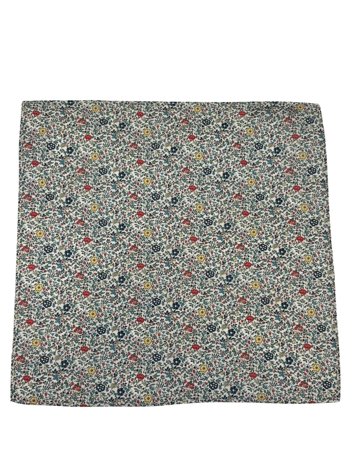 liberty style ditsy floral english wildflower design tie and matching pocket square