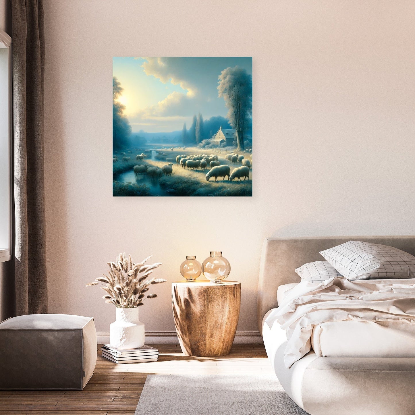 Classical Pastoral Sheep Canvas