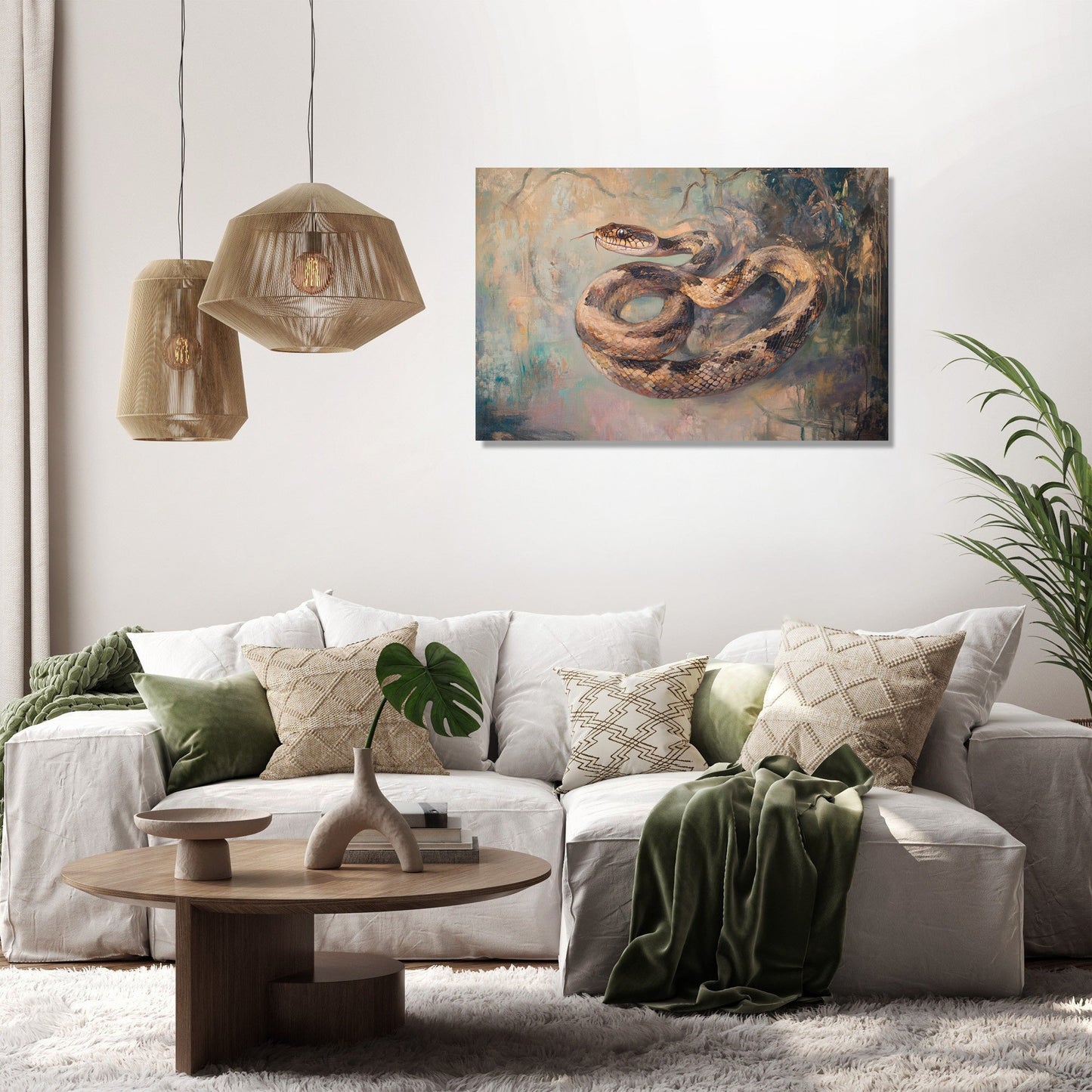 Serpentine Elegance Canvas