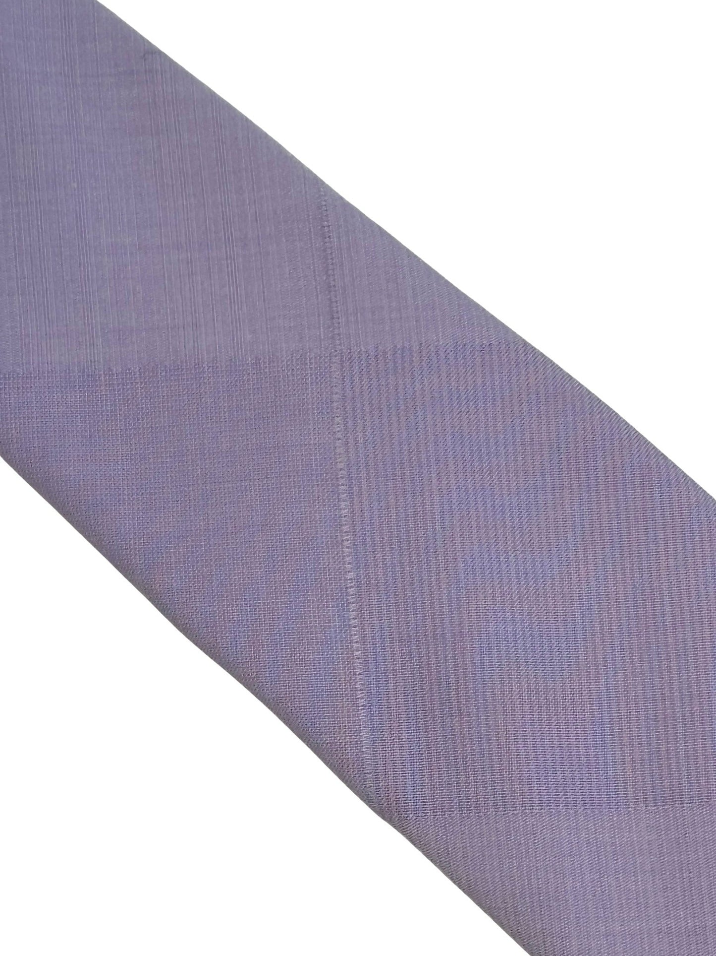Extra long lilac lavender light pale purple cotton tie
