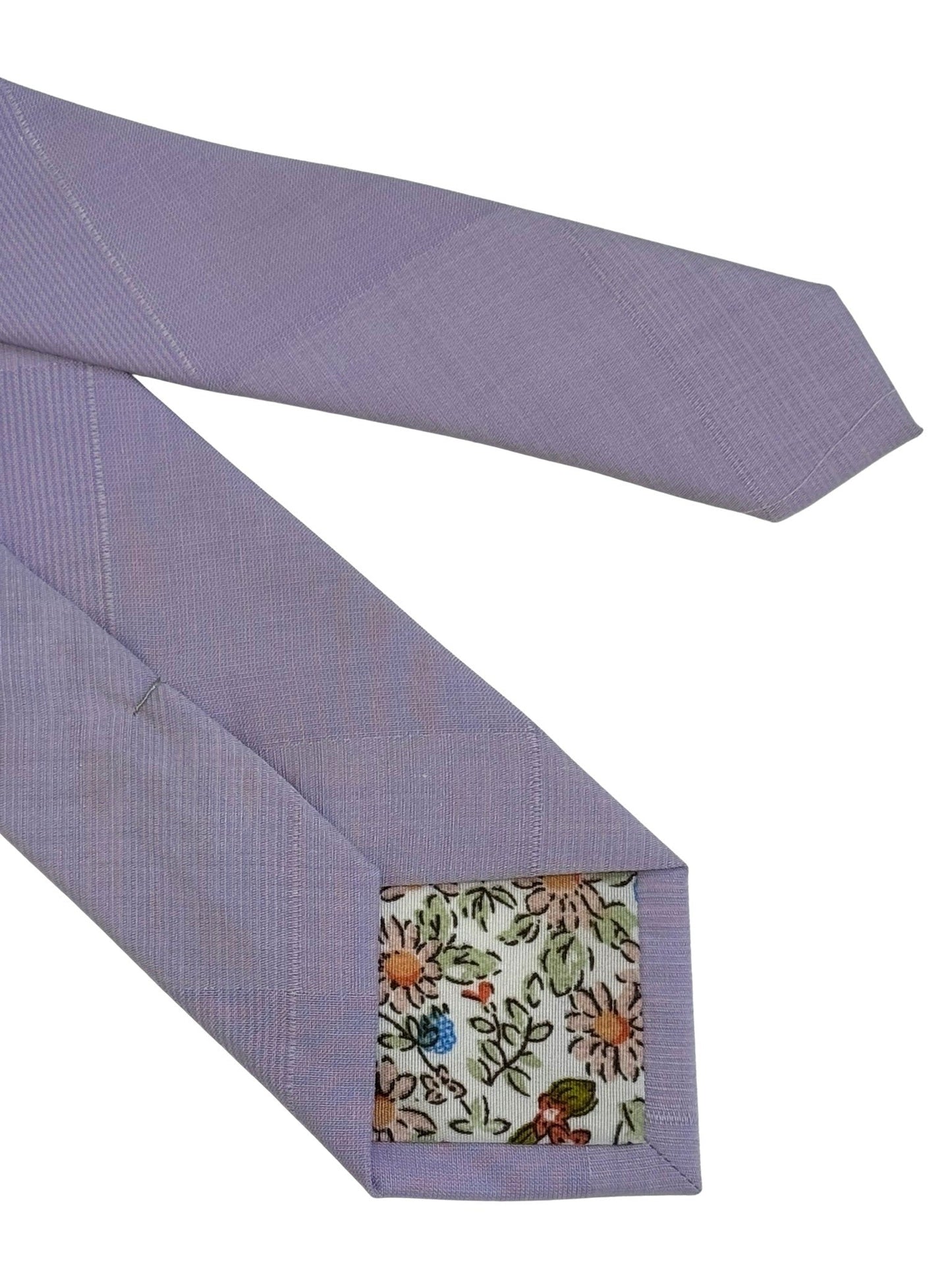 lilac lavender light pale purple cotton tie