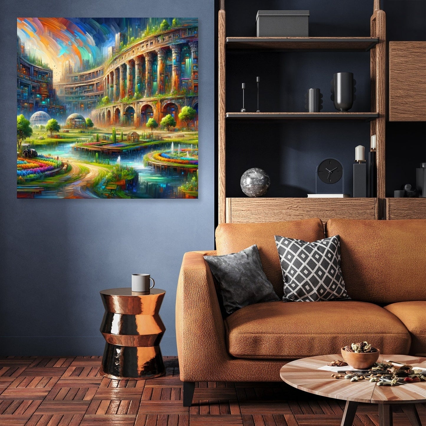 Future Echoes Amidst Ruins Canvas