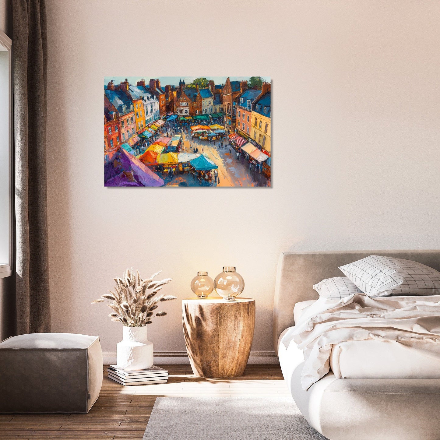 Norwich Market Sunset Canvas