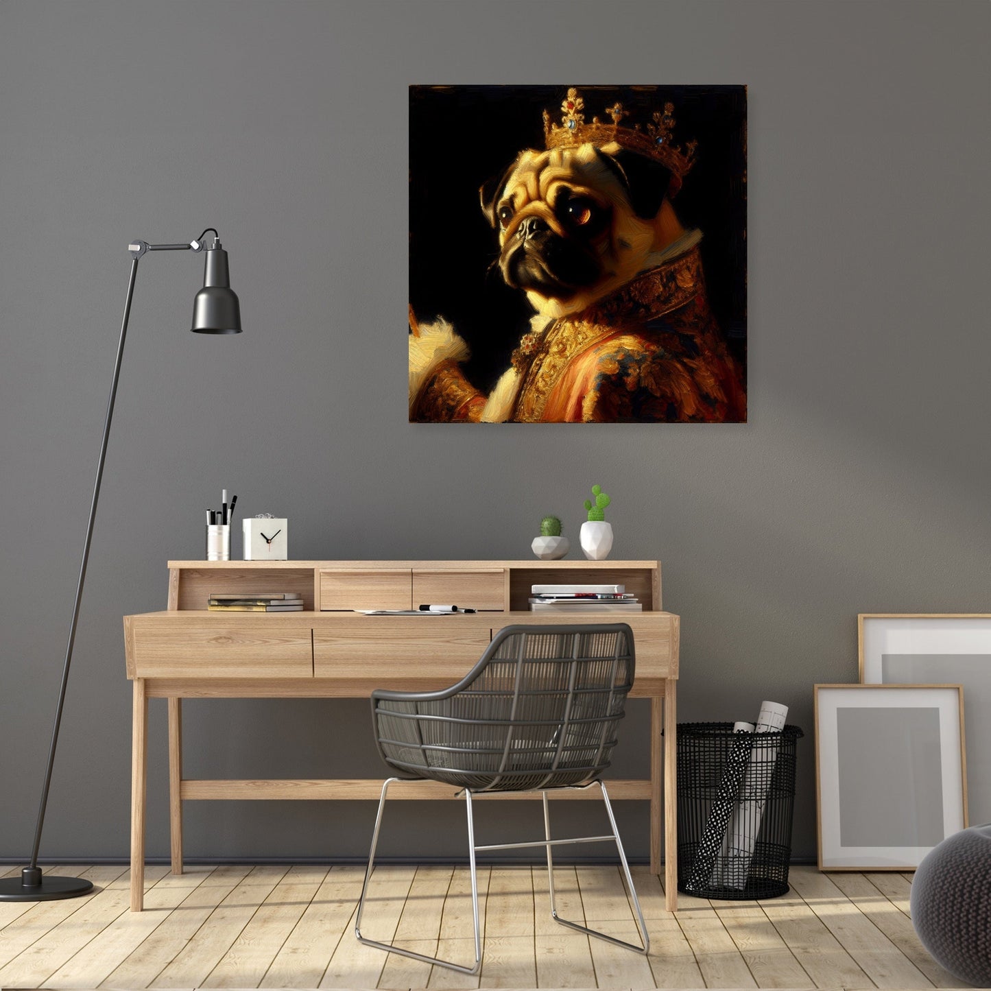 Regal Pug Majesty Canvas
