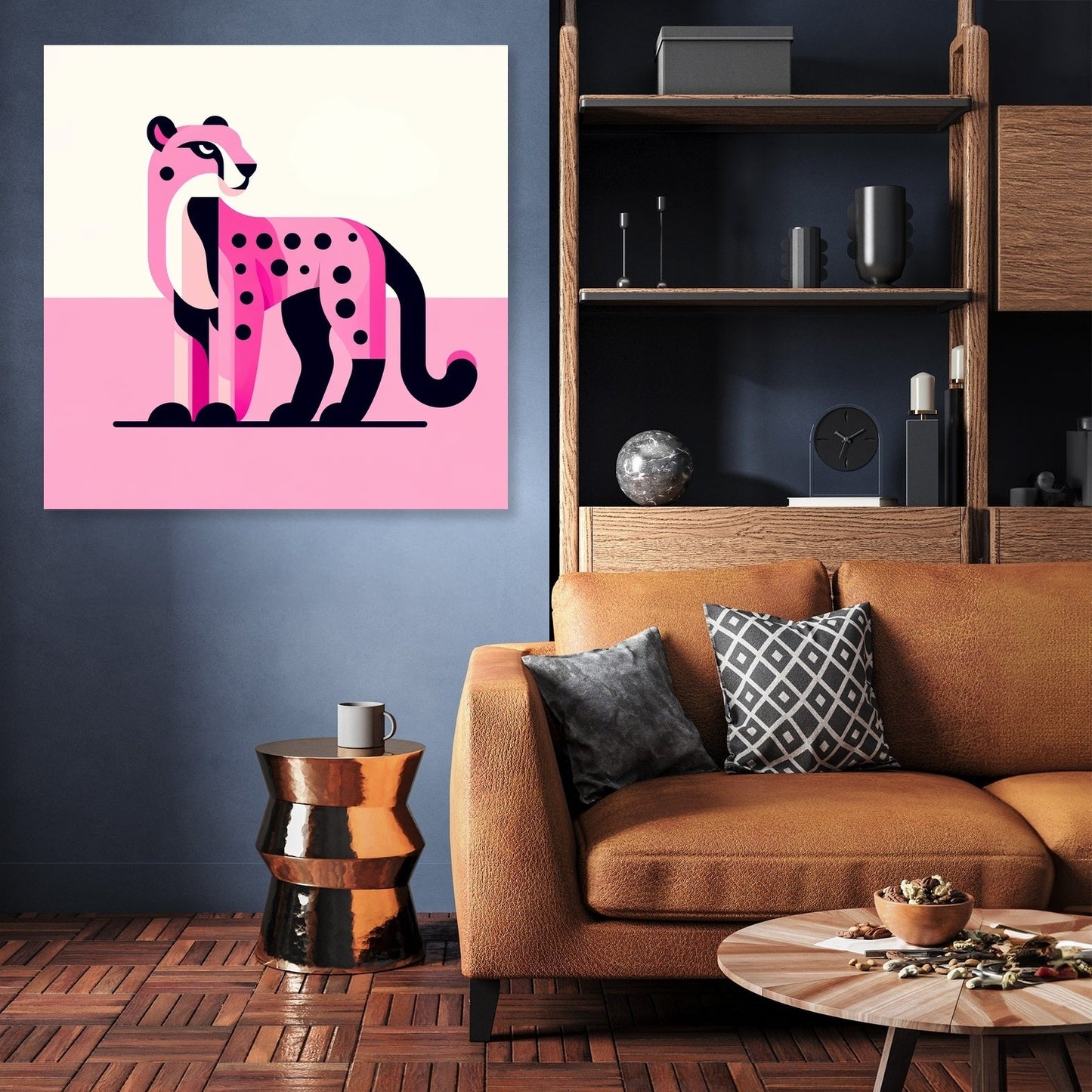 Pink Cheetah Charm Canvas