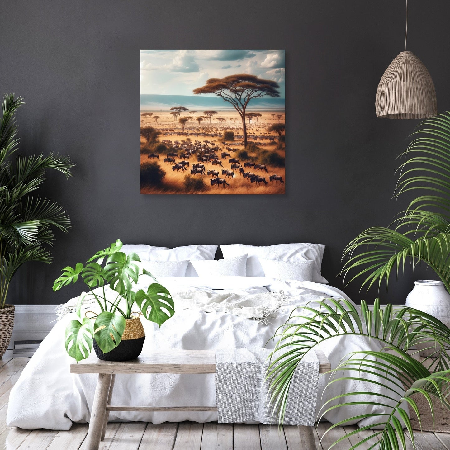 Serengeti Migration Canvas