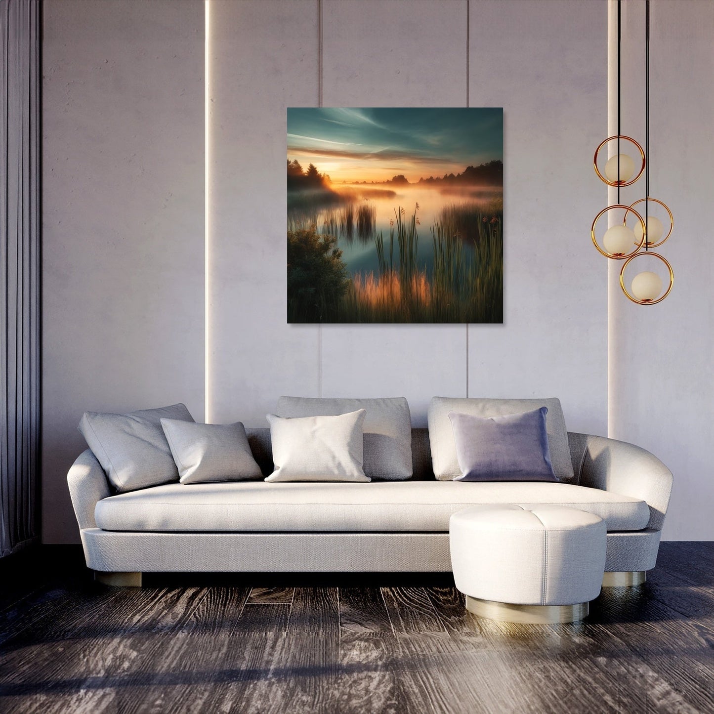 Dawn Wetlands Canvas