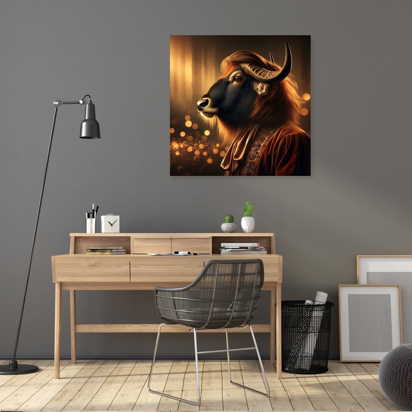 Regal Gnu Dusk Portrait Canvas