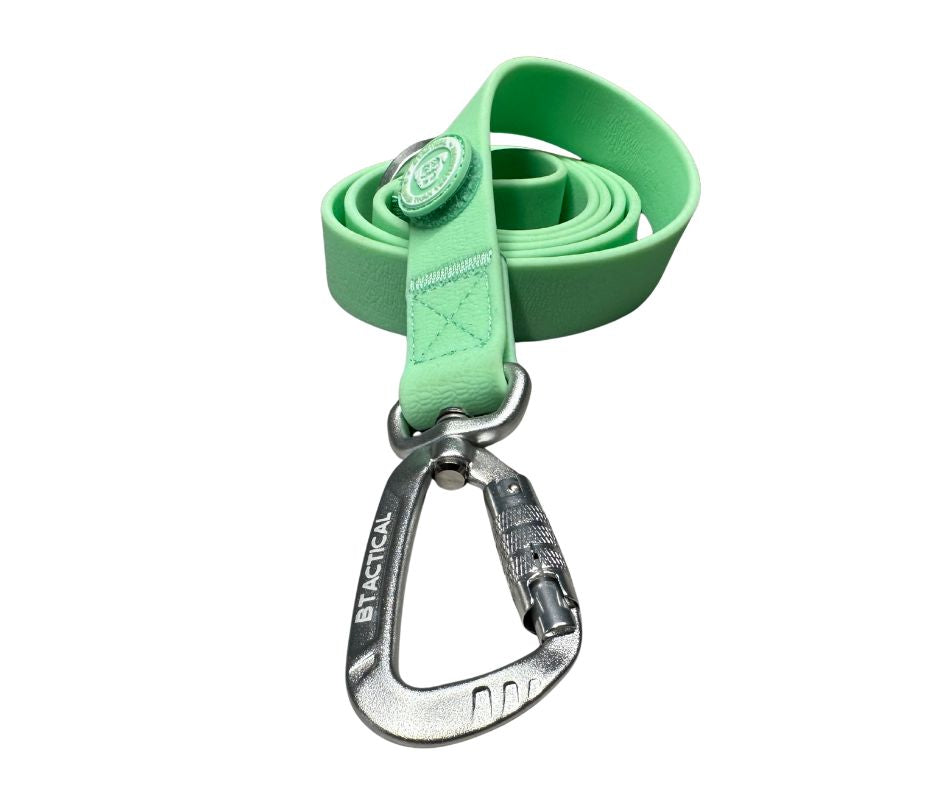 PVC BTactical™ Carabiner Clip Lead | Pastel Green