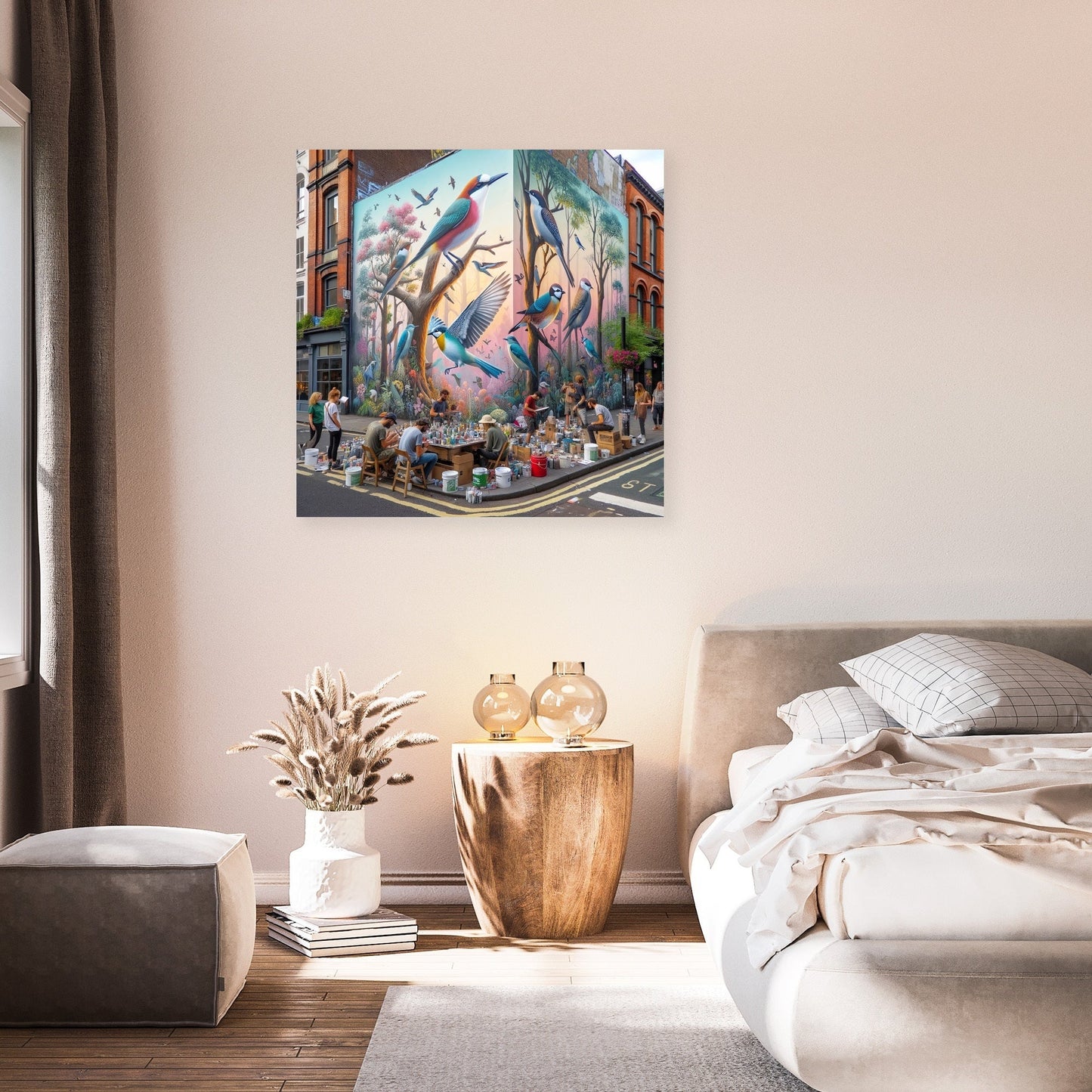 Urban Nature Mural Canvas