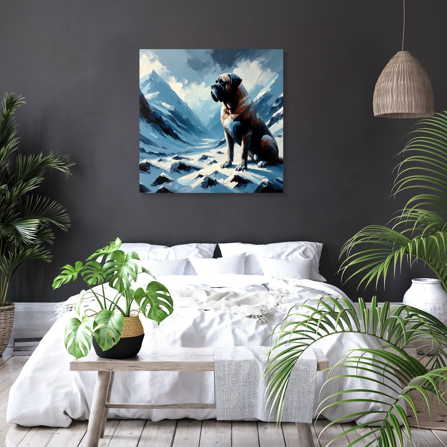 Mountain Sentinel Bullmastiff Canvas