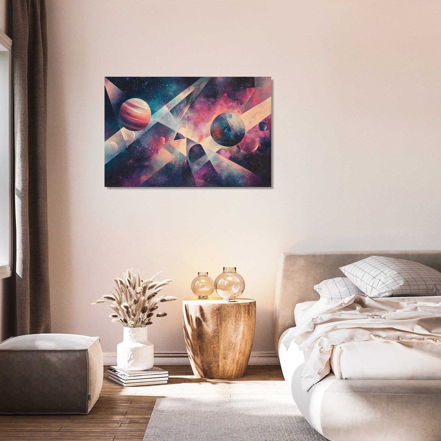 Geometric Cosmos Harmony Canvas