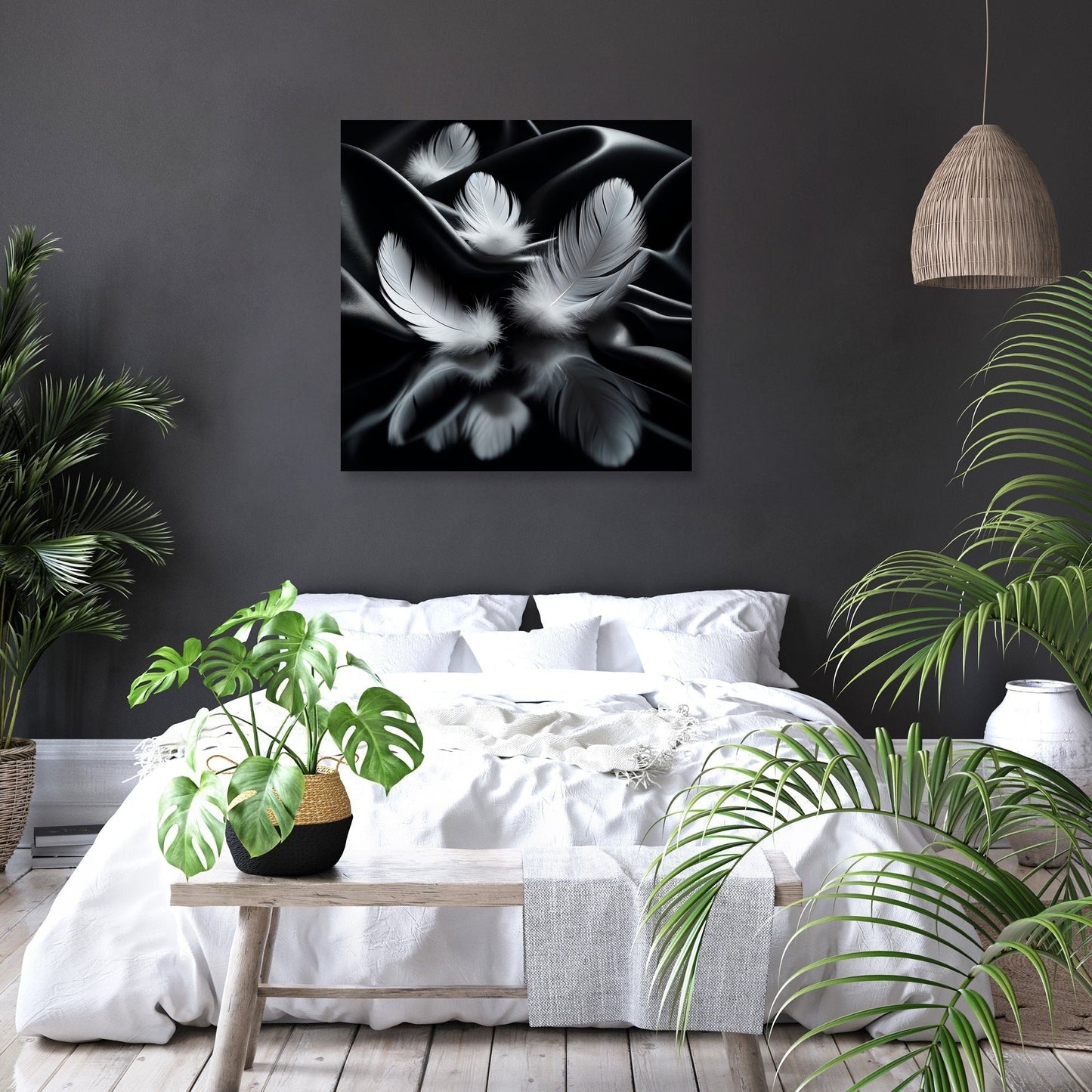 Silken Feathers Canvas