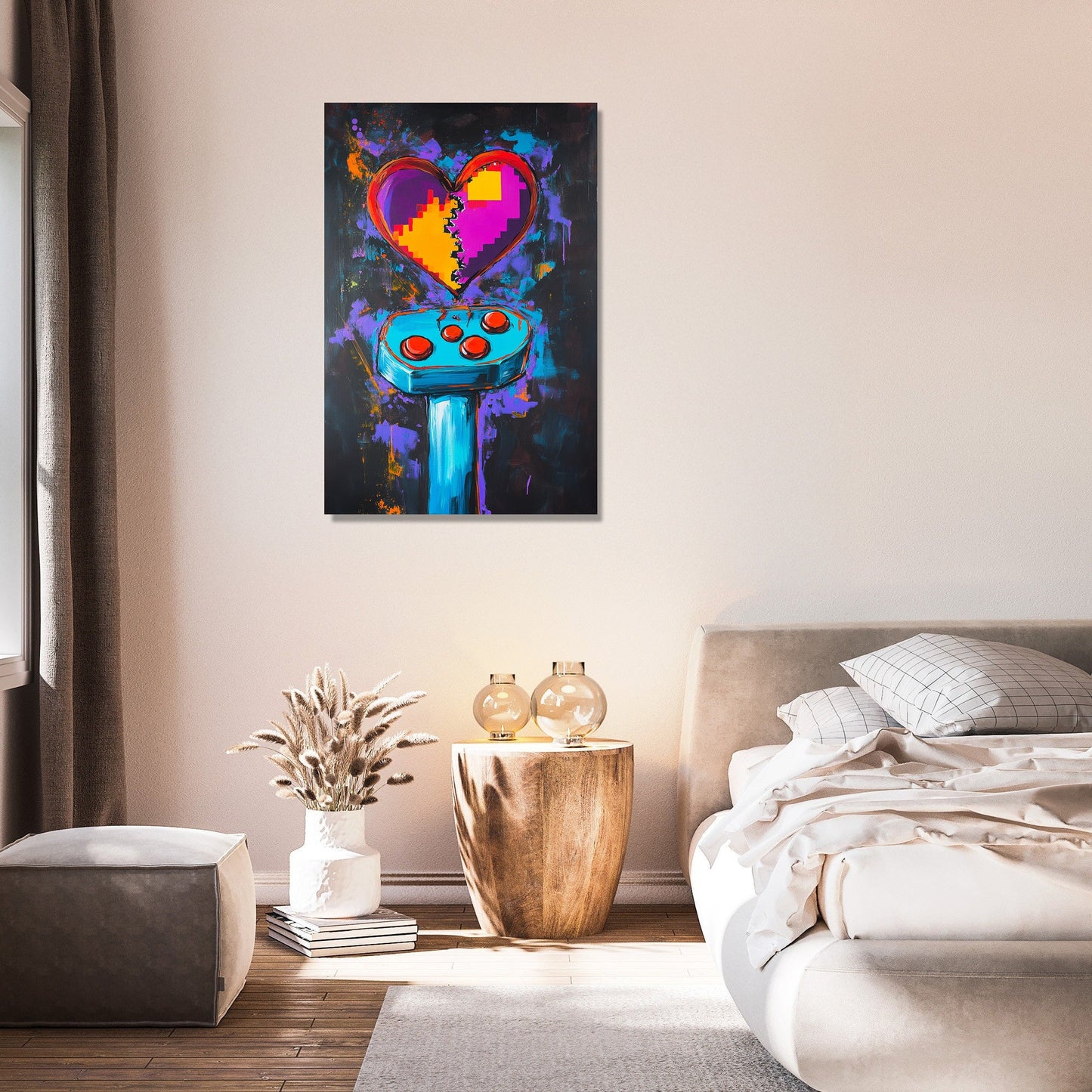 Joystick Heartbreak Canvas