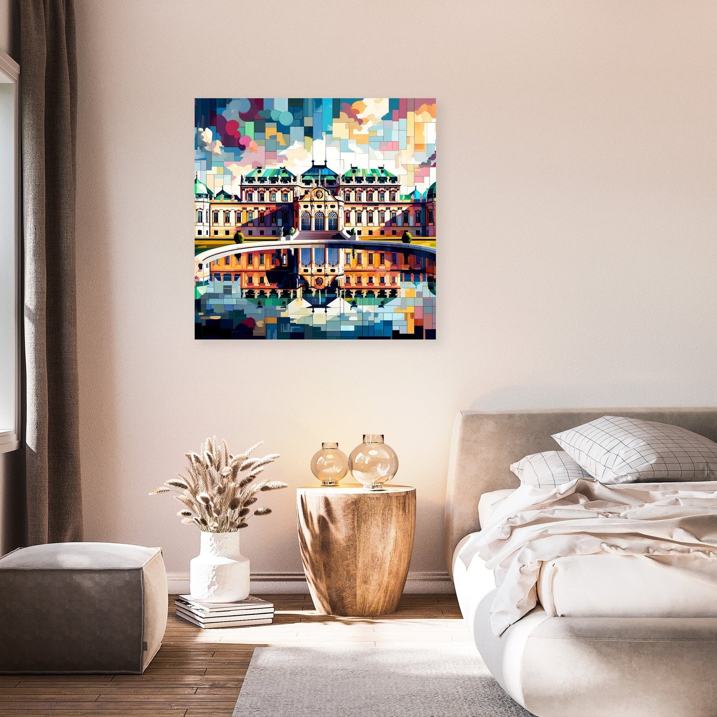 Vienna Cubist Belvedere Colors Canvas