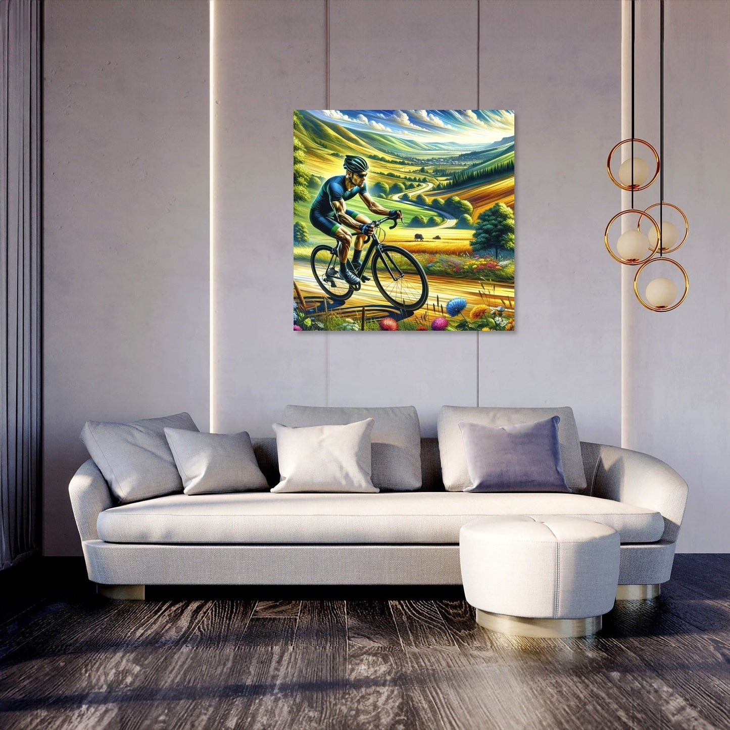 Cyclist's Thrill Canvas