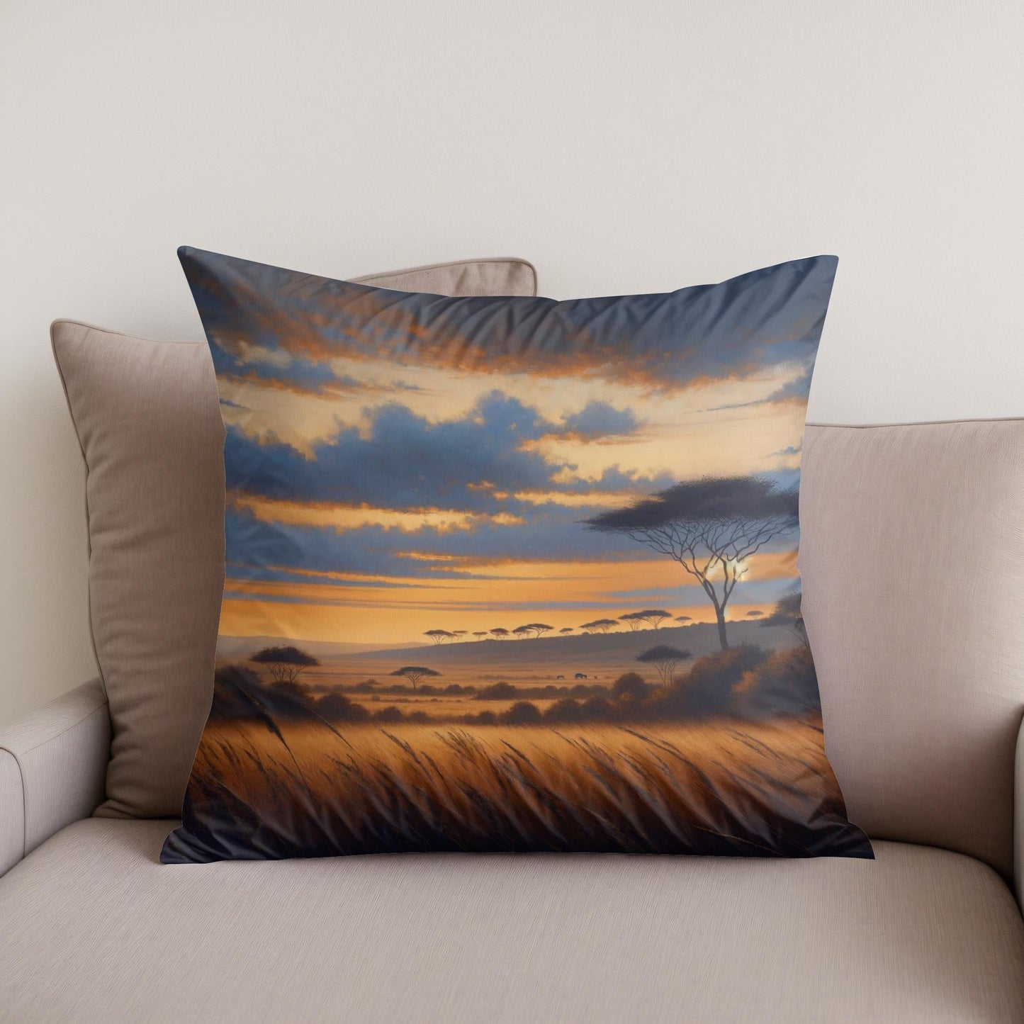 Twilight Savannah Cotton Cushion