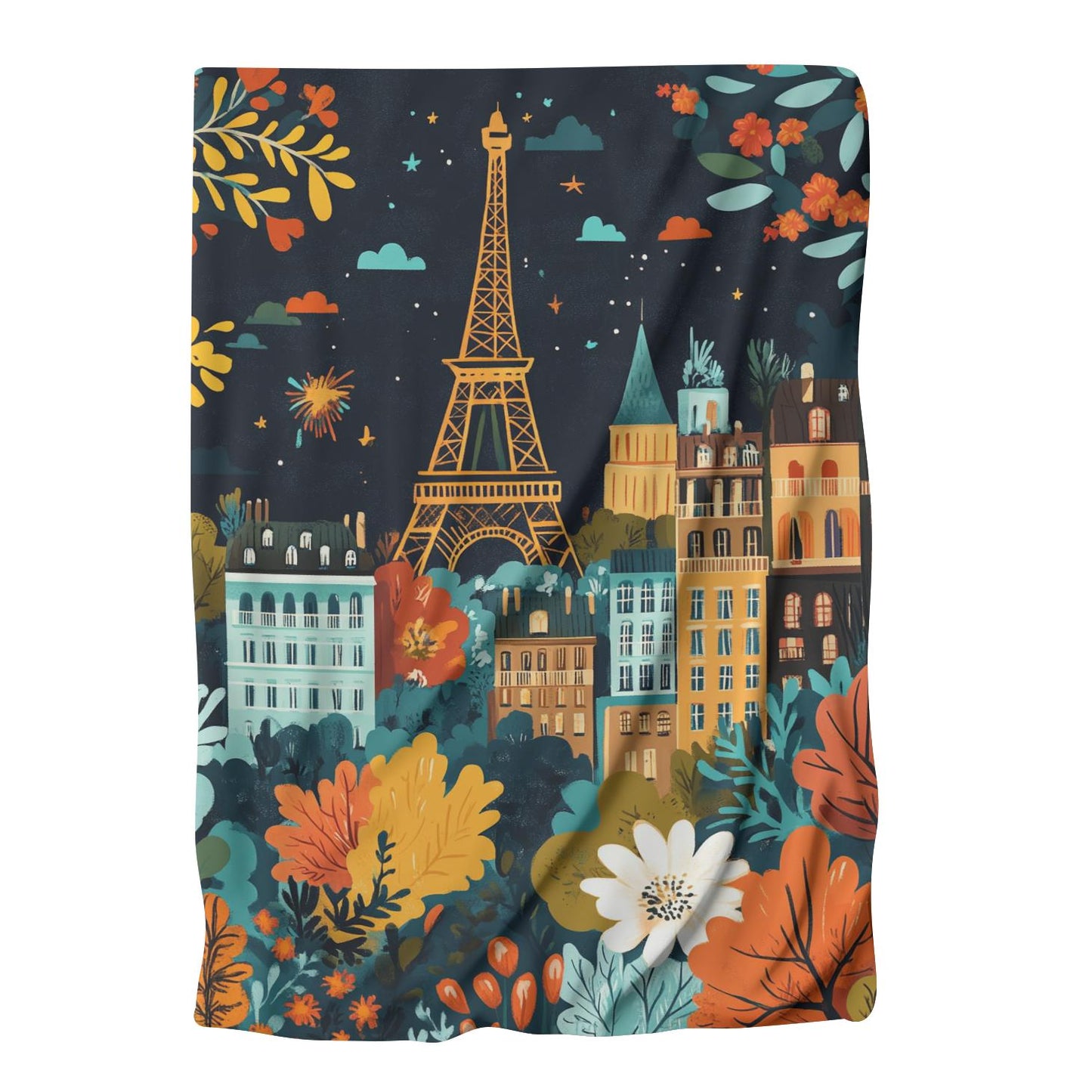 French Floral Festival Blanket