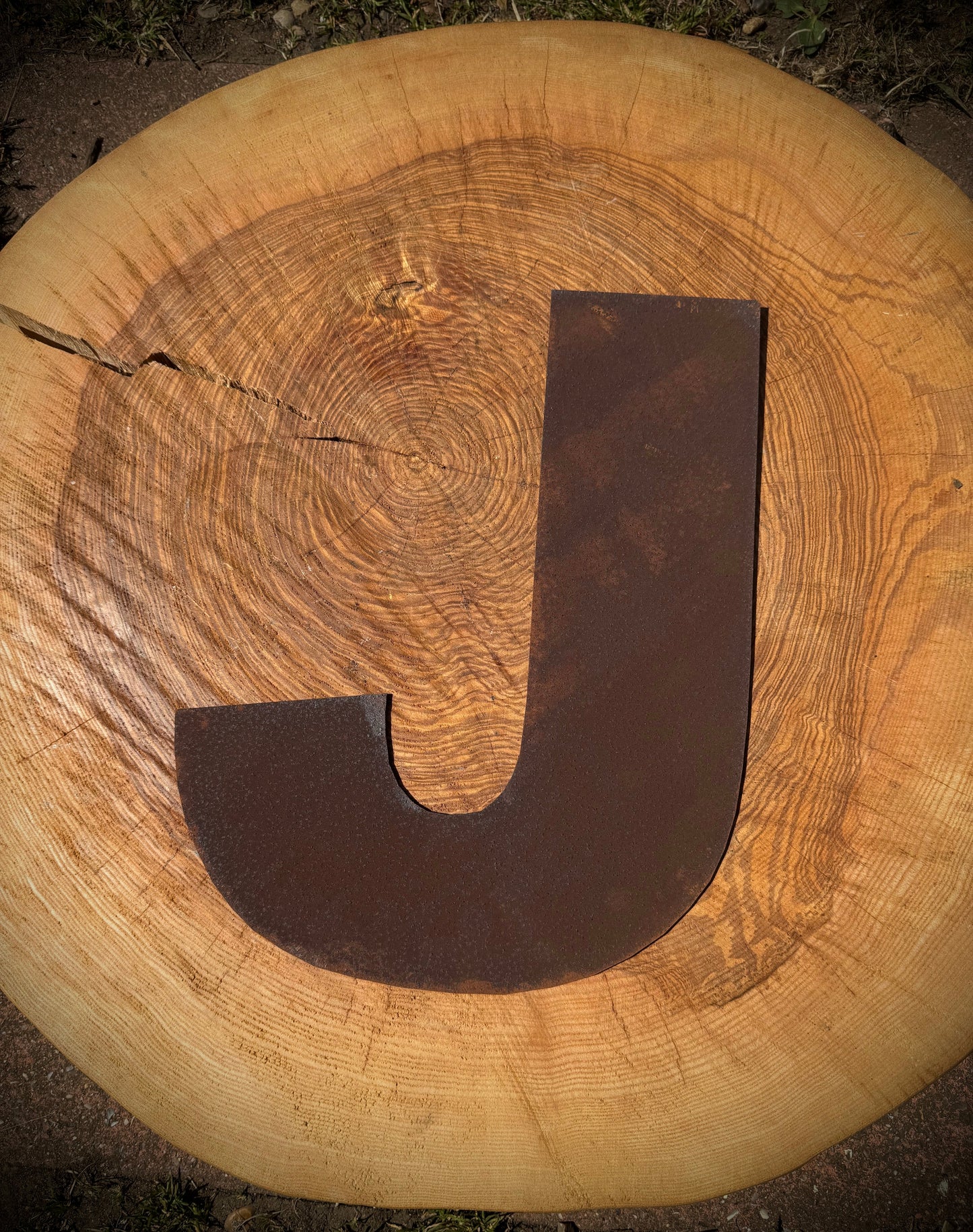 5" Fat Font Rusty Metal Letters A-Z 0-9