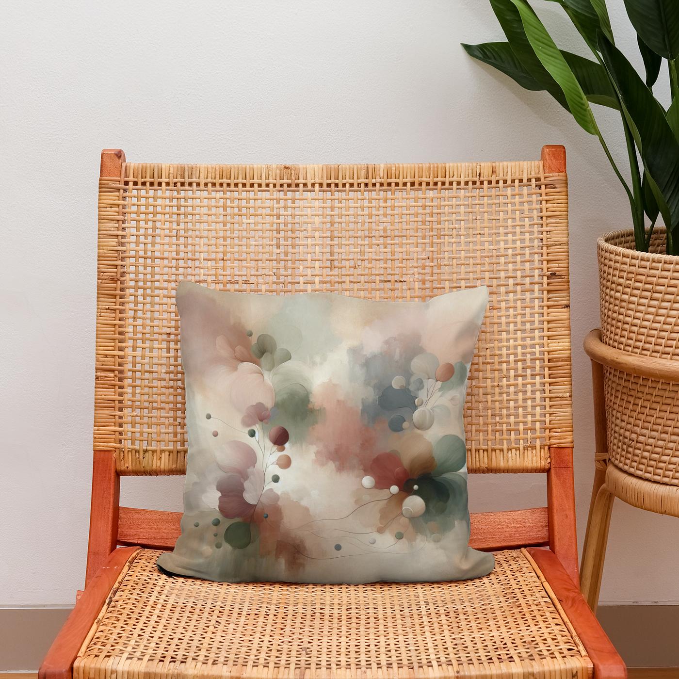 Tranquil Elegance Cotton Cushion