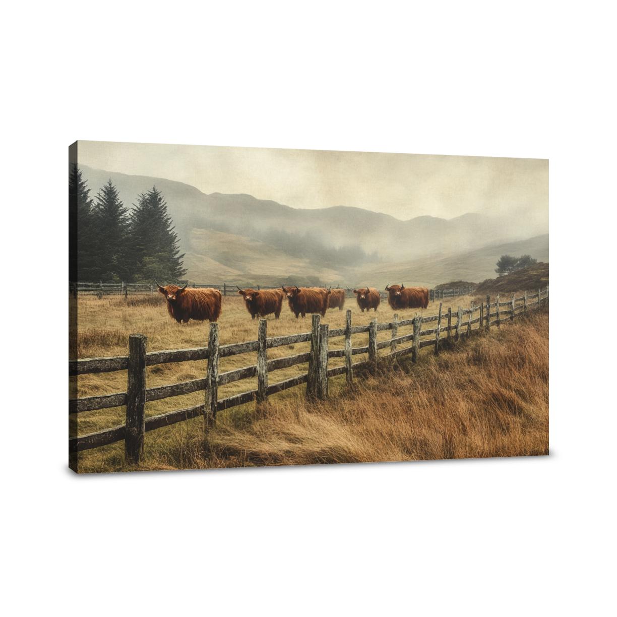 Highland Cows Canvas