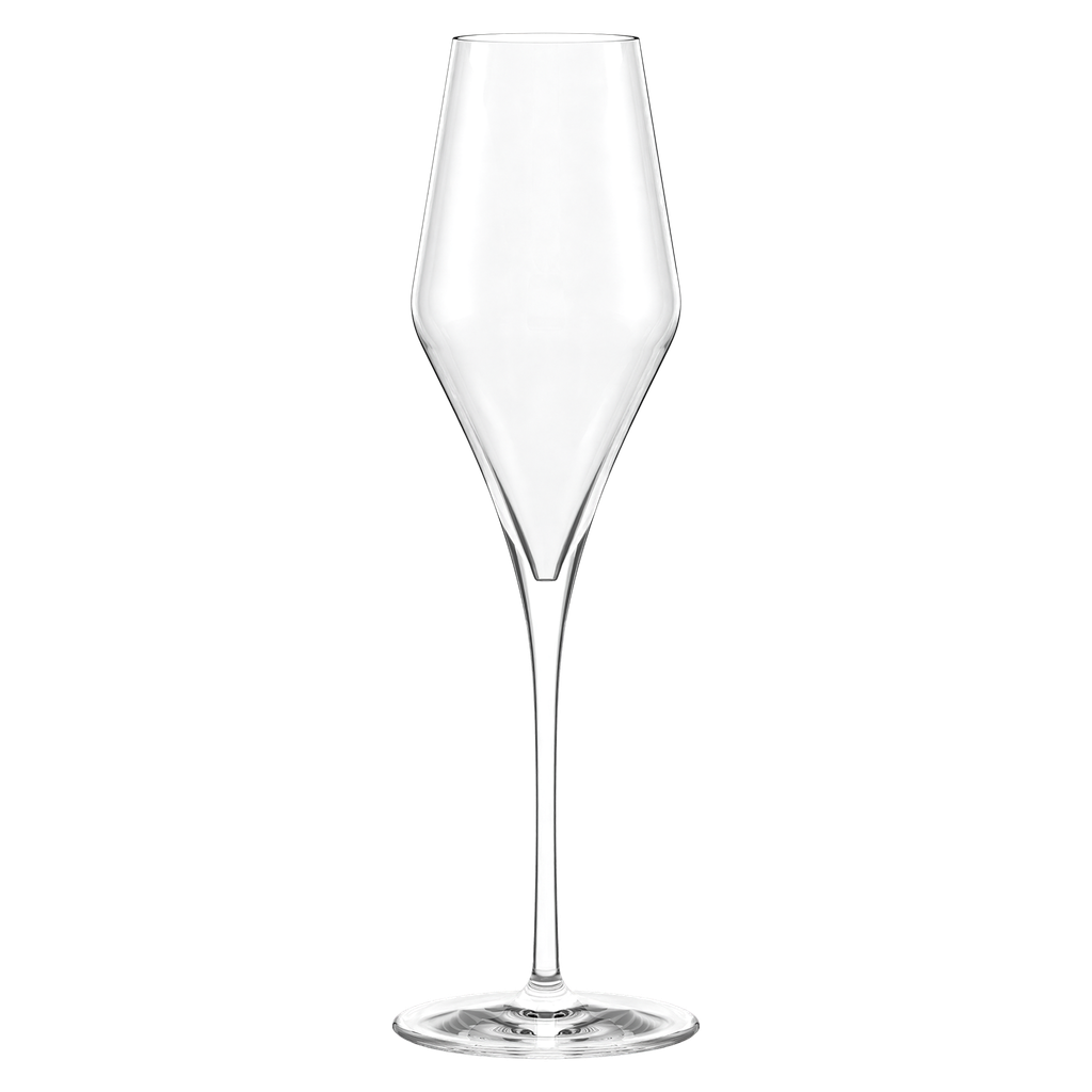 Stolzle Lausitz Quatrophil Glass Champagne Flutes - 290ml - Set of 6