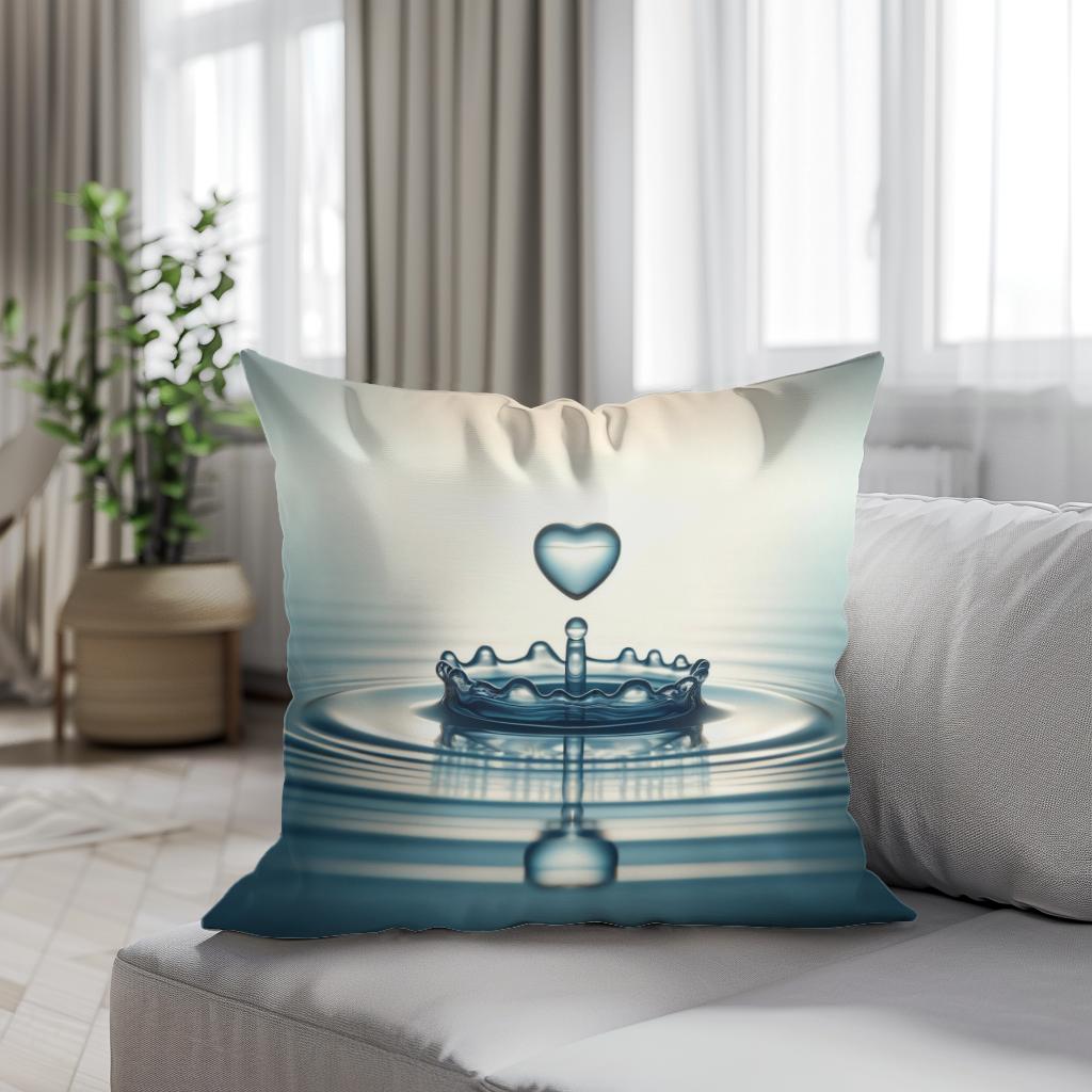 Love's Gentle Ripple Cotton Cushion