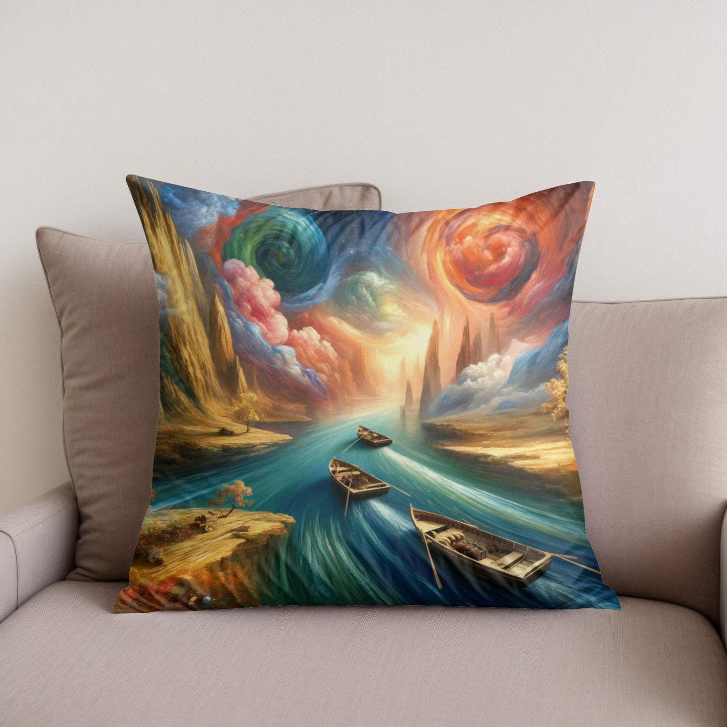 Mystical Voyages Cotton Cushion