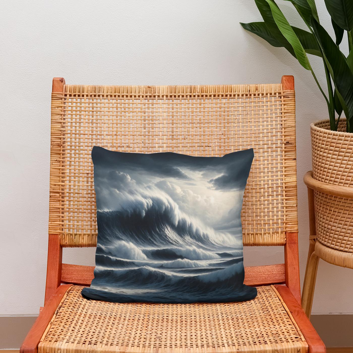 Storm’s Embrace Cotton Cushion