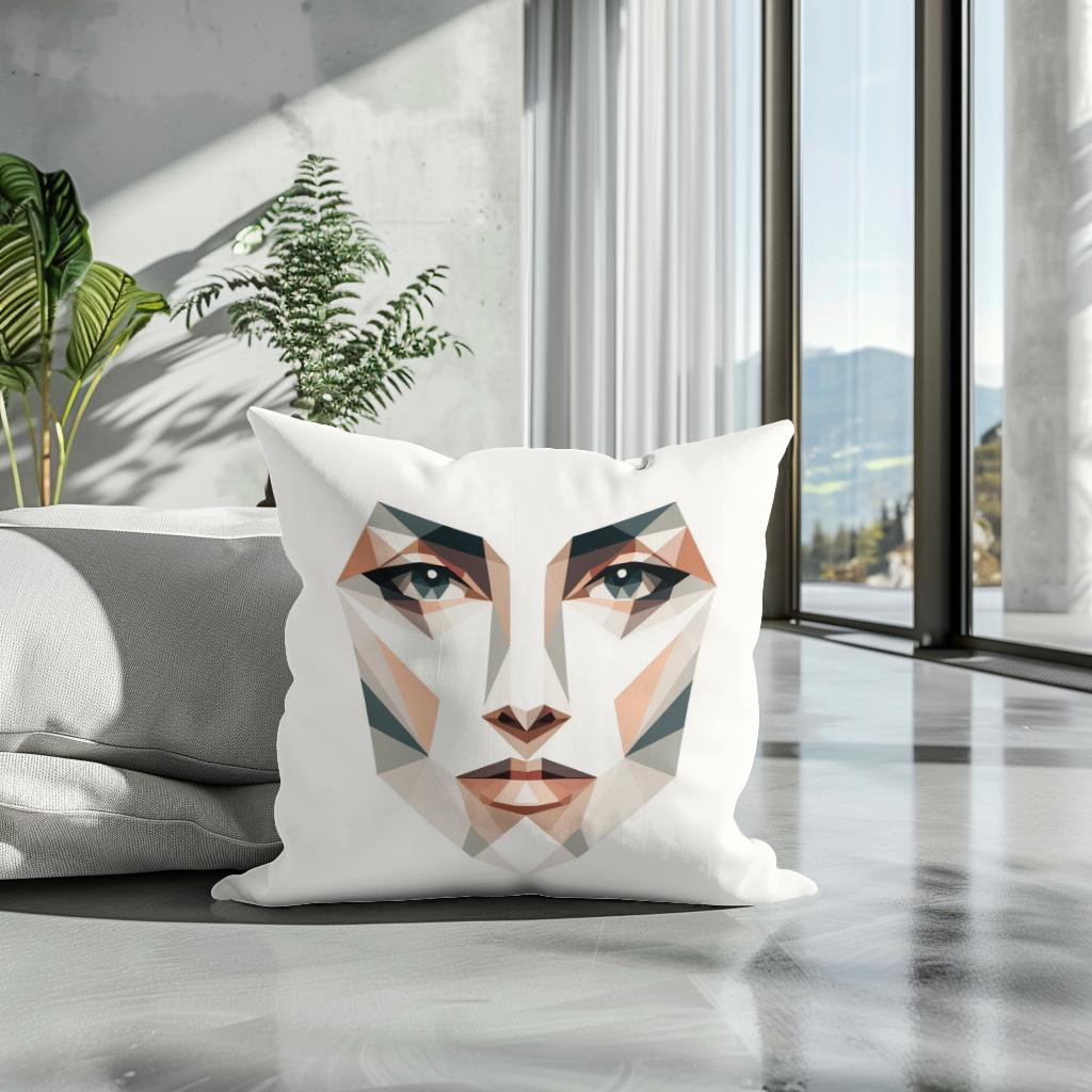 Gaze of Serenity Cotton Cushion
