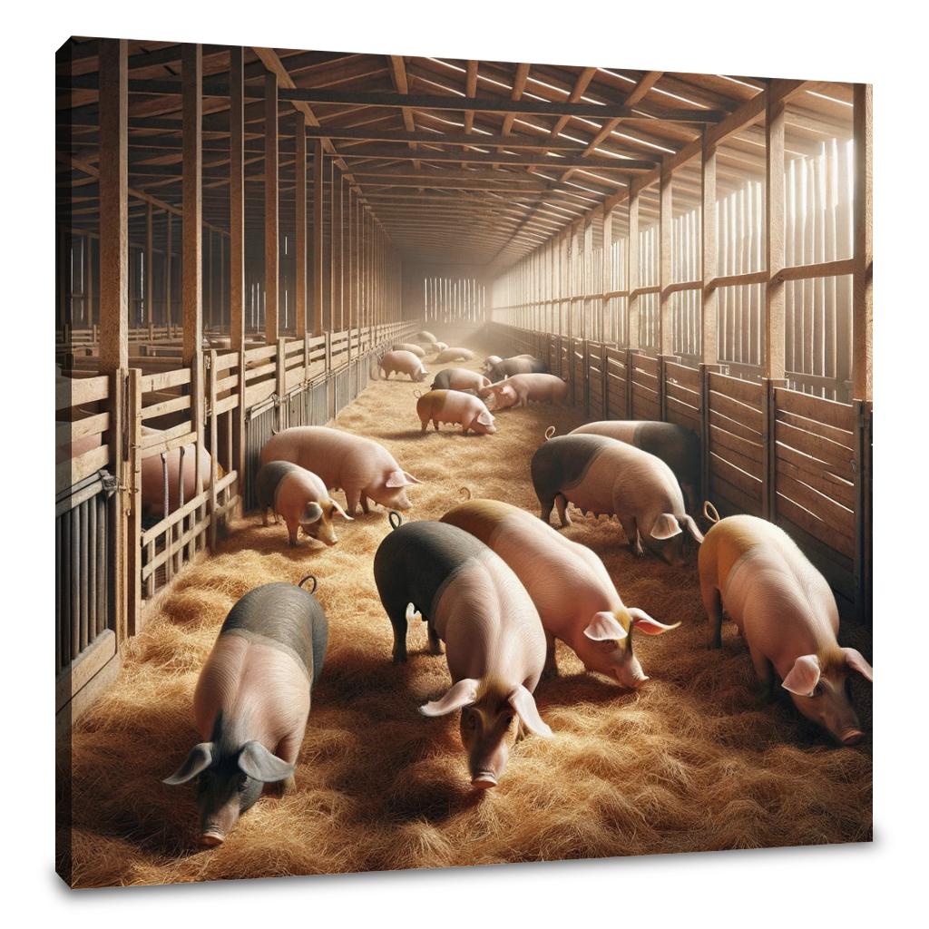 Pigsty Life Canvas