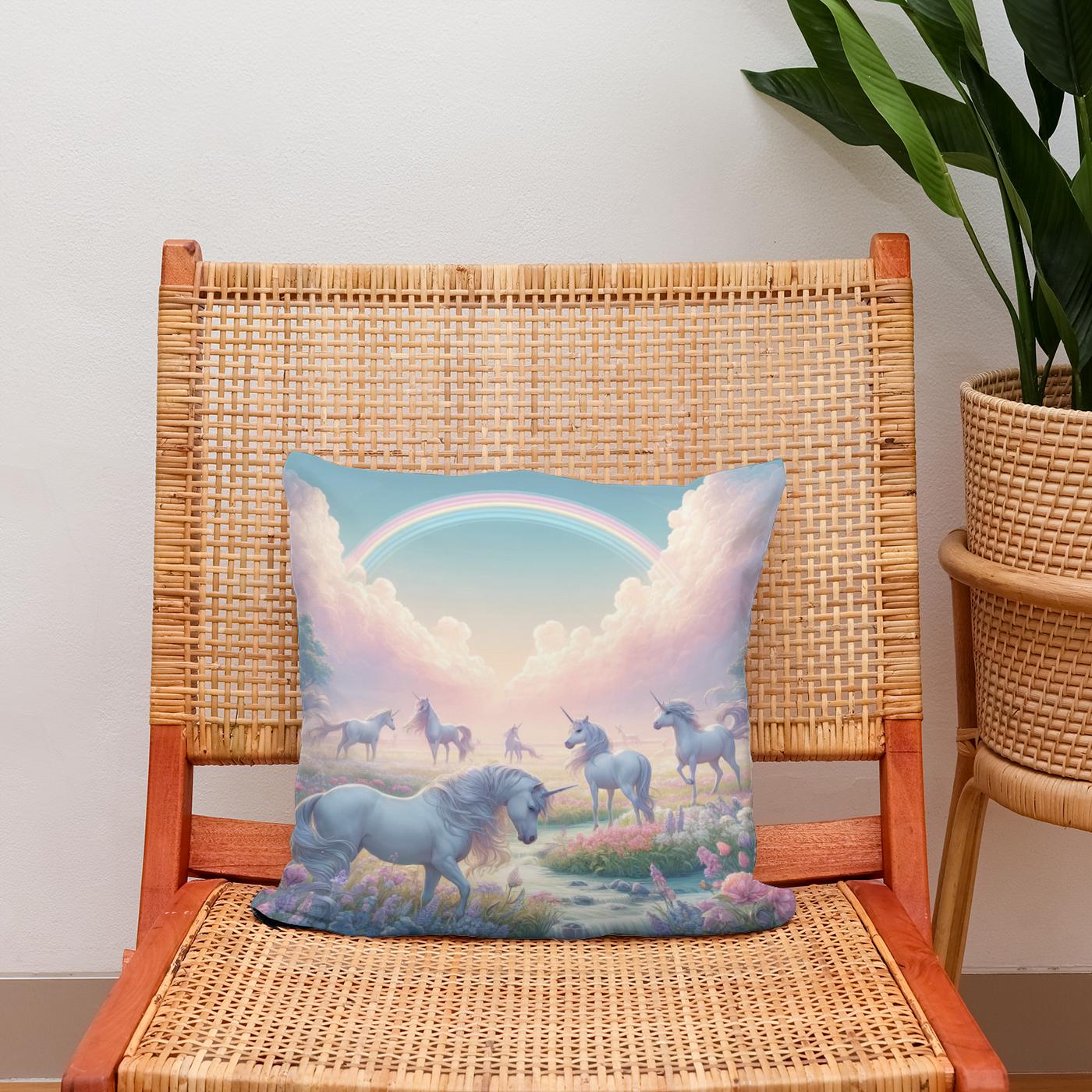 Unicorn Fantasy Cotton Cushion