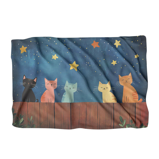 Meowing Cats Night Blanket