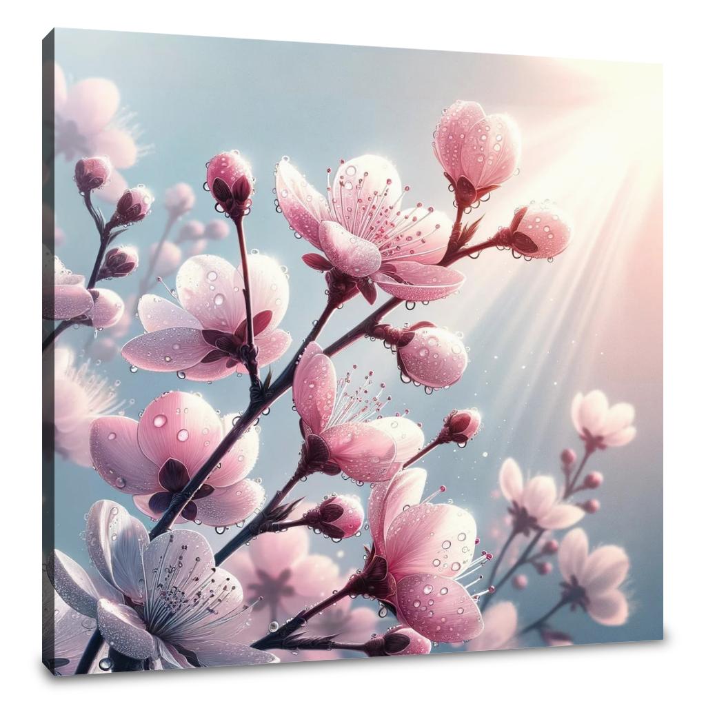 Dew-Kissed Blossoms Canvas