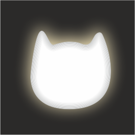 KITTYRAMA SILVER NINJA CAT CHARM – Reflective, Safe, High Visibility