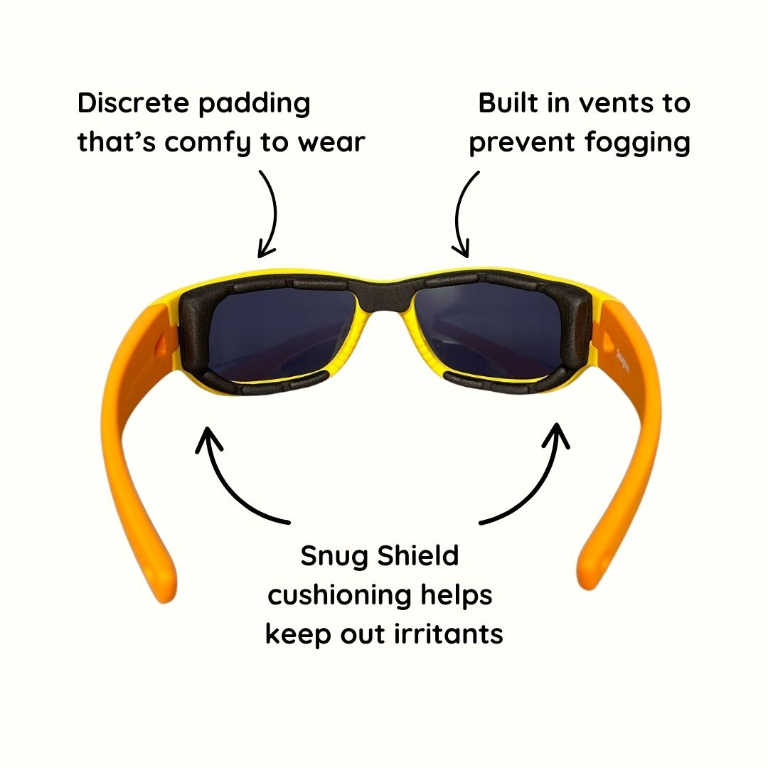 Yellow Orange Kids Sunglasses | Signature Lens | Snug Fit | 3-5 Years
