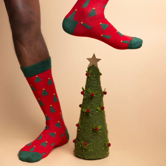 Christmas Tree Bamboo Socks